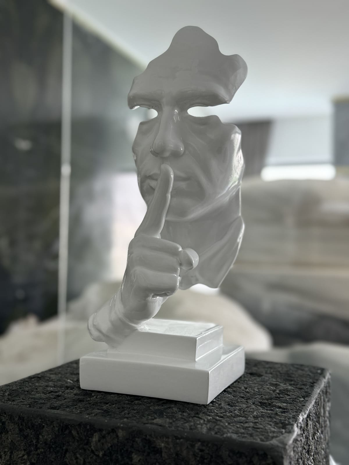 Three Faces Sculpture